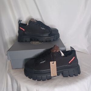 Palladium Revolt Lo Tx Black Low Sneaker Boot Chunky